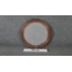 A C.1900 copper and brass hammered wall mirror with bevelled plate. H.37 W.42cm - Image 2 of 6