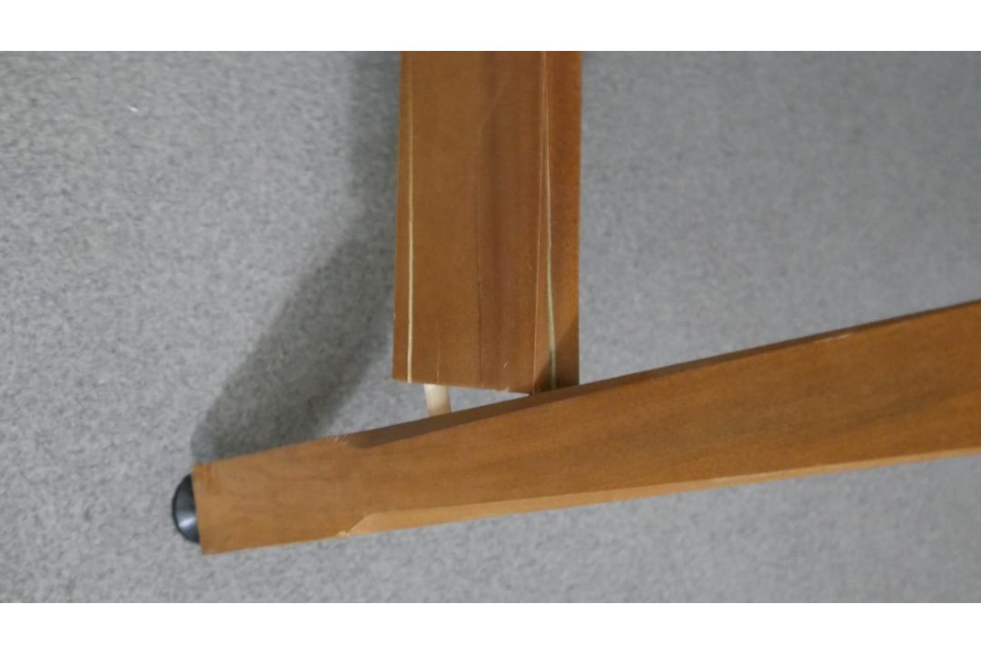 A Riley folding snooker table and accessories. H.83 W.190 D.87cm (Baize worn and legs in need of - Image 9 of 12
