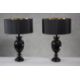 A pair of contemporary glazed table lamps. H.62cm. - Image 1 of 6