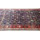 A large Kurdish runner with repeating motifs across the midnight ground within stylised multiple - Image 4 of 5