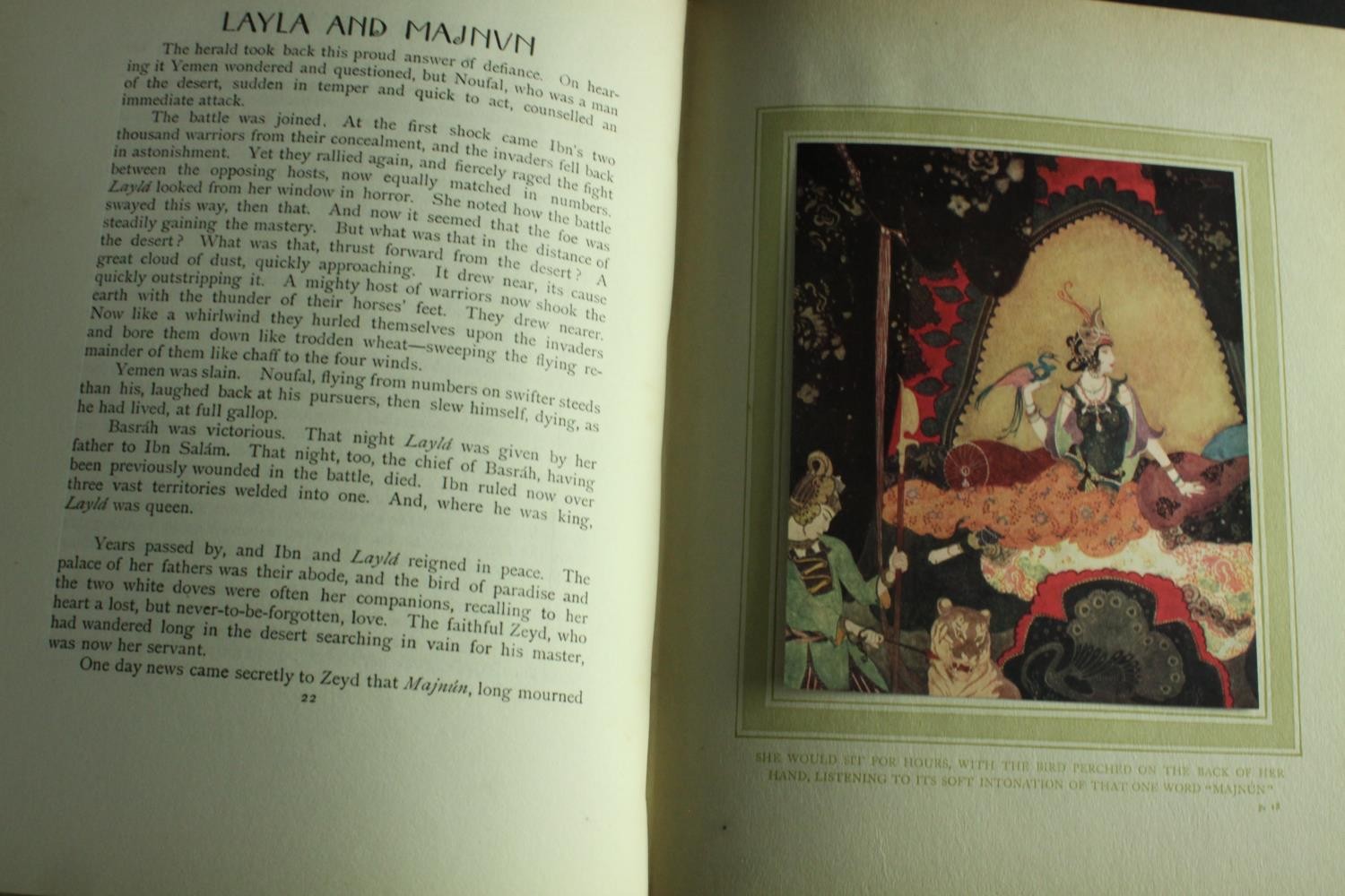 A early 20th century Edmund Dulac hard back picture book for the French Red Cross. Coloured plates - Image 3 of 5