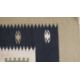 A hand woven Turkish Kelim with geometric serrated pendants on a biscuit ground. L.184 W.117cm - Image 5 of 6