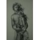Ricardo Cinalli (B.1948), a framed and glazed pencil drawing, study of a naked couple, signed and - Image 2 of 5