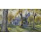 A framed and glazed watercolour of a house in a wood. Signed J.F. Turnbull. H.66 W.81cm - Image 1 of 5