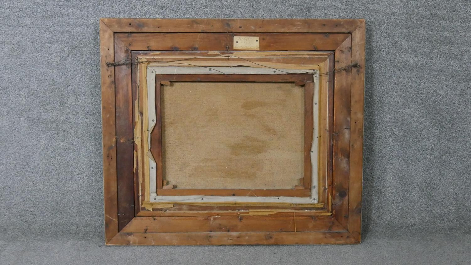 Harry Spence (1860 - 1928) - A gilt framed and glazed oil on canvas of a riverscape titled ' - Image 5 of 7