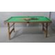 A Riley folding snooker table and accessories. H.83 W.190 D.87cm (Baize worn and legs in need of - Image 1 of 12