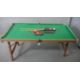 A Riley folding snooker table and accessories. H.83 W.190 D.87cm (Baize worn and legs in need of - Image 2 of 12