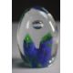 A collection of six art glass paper weights. A pair of dolphins balancing on balls, mum and baby - Image 3 of 7