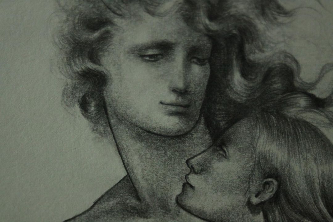 Ricardo Cinalli (B.1948), a framed and glazed pencil drawing, study of a naked couple, signed and - Image 5 of 5