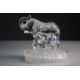 A collection of six art glass paper weights. A pair of dolphins balancing on balls, mum and baby - Image 6 of 7