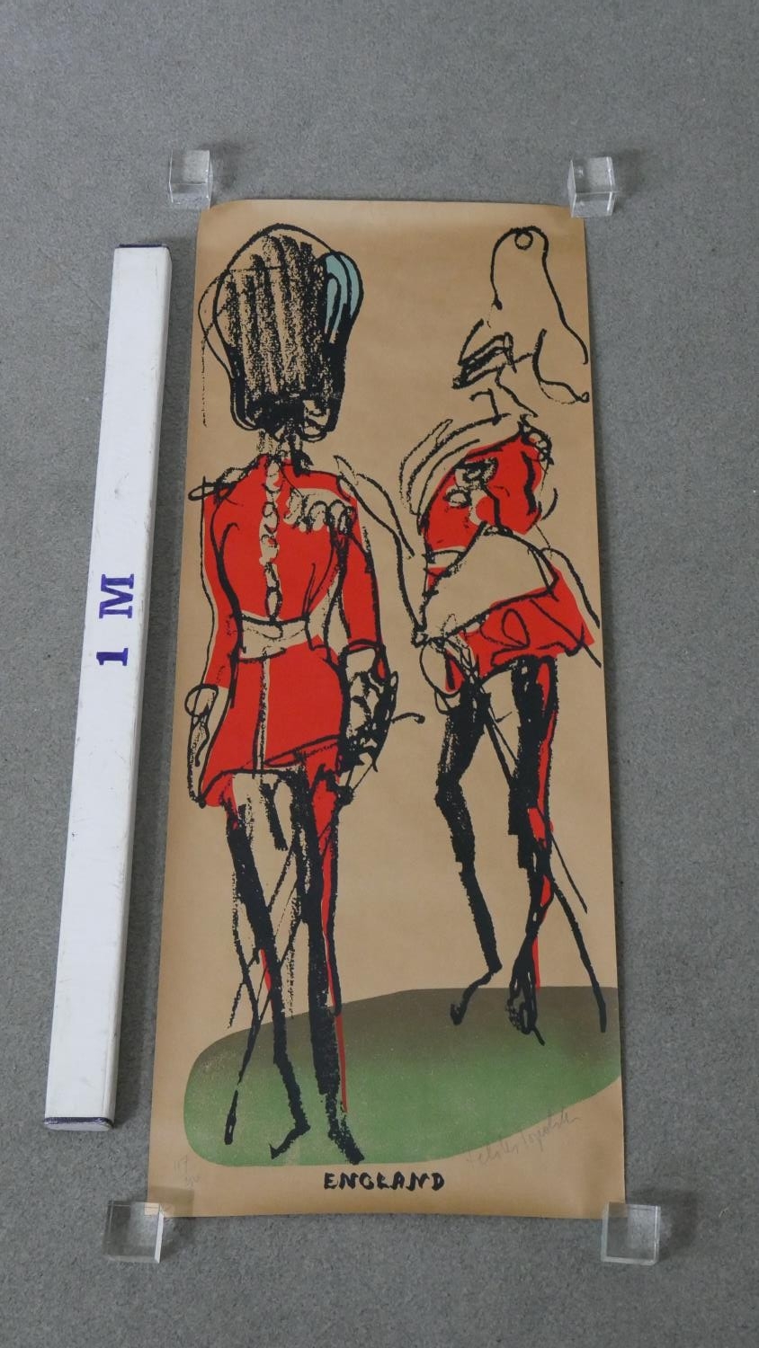 Felix Topolski (1907 - 1989) A large unframed signed limited edition England poster, showing two - Image 2 of 6