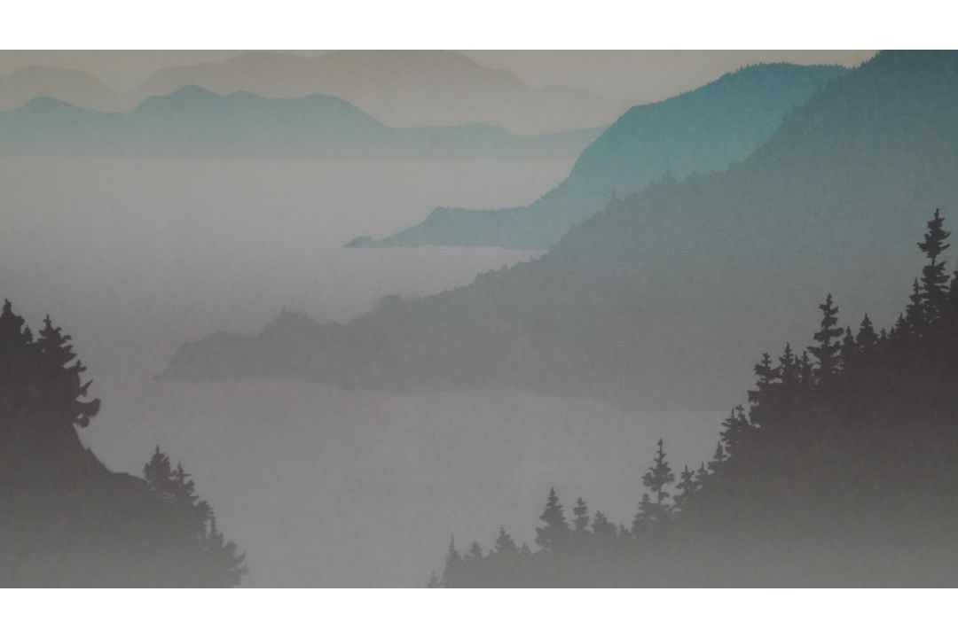 Peter Markgraf - a framed and glazed signed serigraph titled 'Evening Sky', signed by artist, - Image 1 of 9