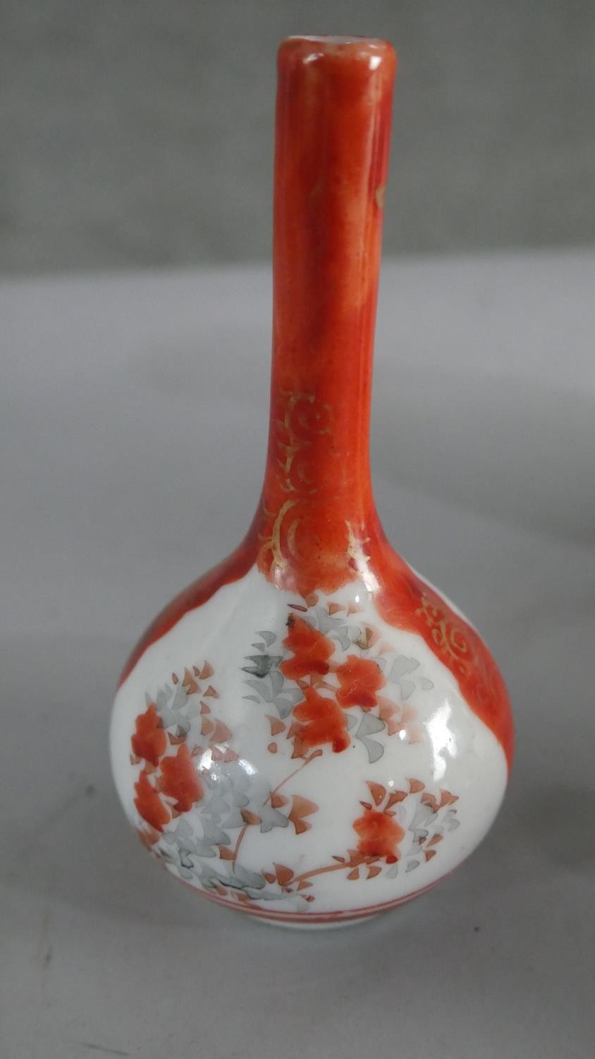 A collection of Oriental vases, including a pair of cloisonné enamel vases, a blue and white - Image 2 of 3