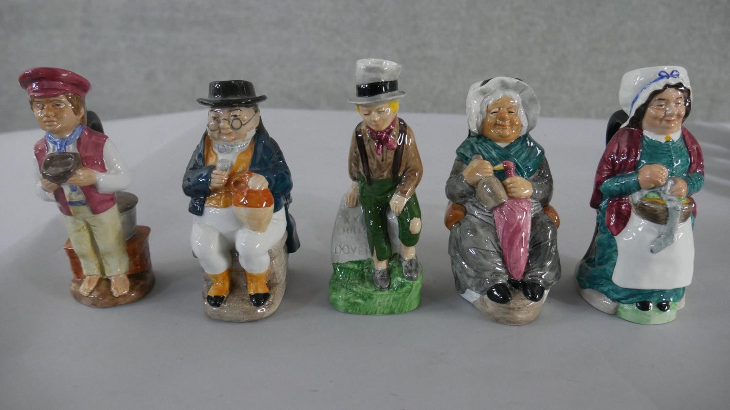 A collection of ten Wood & Sons hand painted ceramic Charles Dickens Toby jugs, various - Image 2 of 5