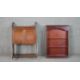 A late Victorian wall mounted cabinet, with two cupboard doors over an undertier, together with a - Image 1 of 11