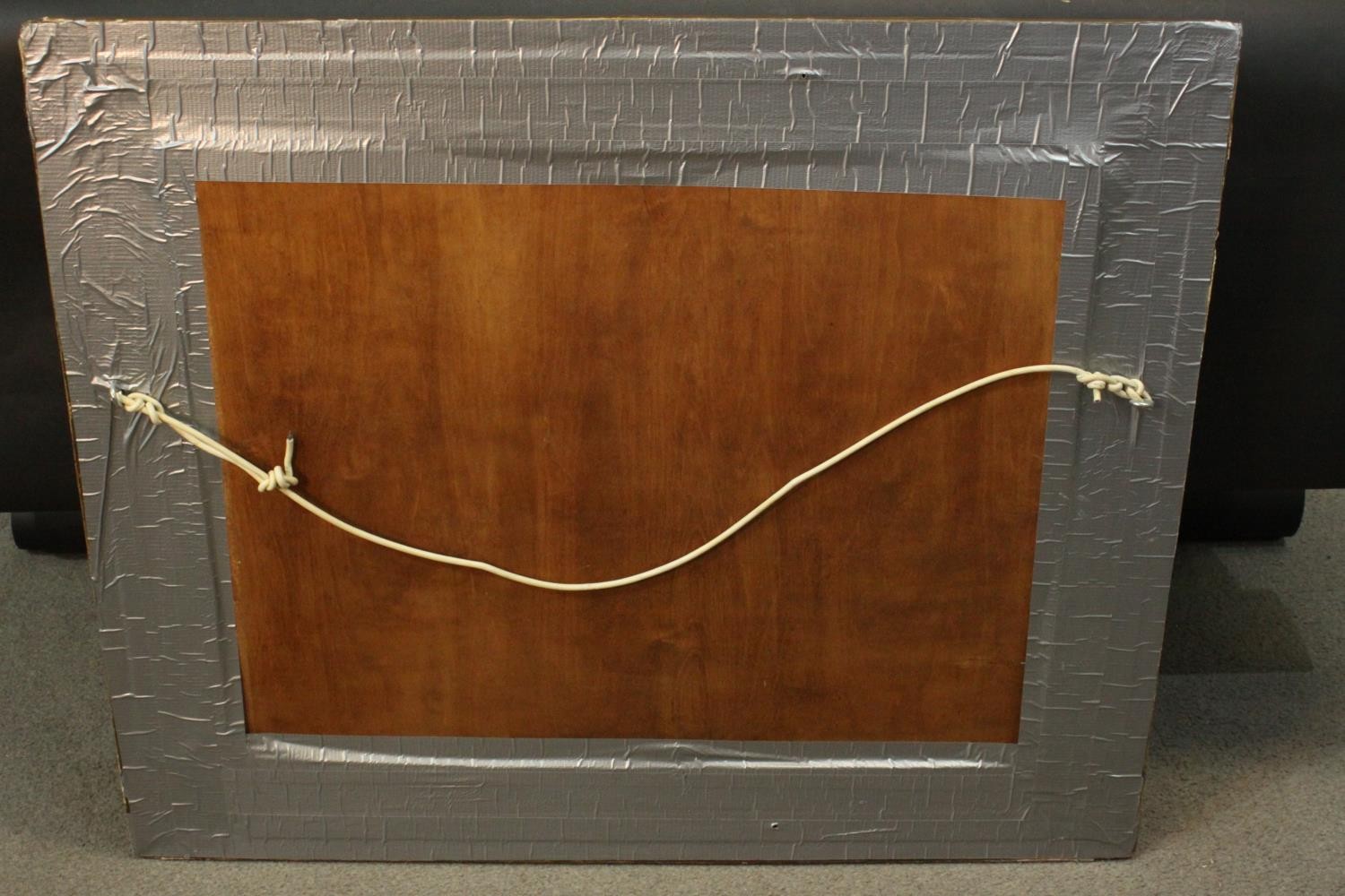 An early 20th century carved giltwood and gesso framed wall mirror. The frame decorated with - Image 4 of 4
