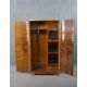 An Art Deco figured walnut compactum wardrobe, with two quarter veneered doors, the fitted - Image 3 of 13