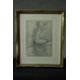 Ricardo Cinalli (b.1948), a framed and glazed pencil drawing, Renaissance style nude study, signed - Image 2 of 4