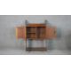 A late Victorian wall mounted cabinet, with two cupboard doors over an undertier, together with a - Image 6 of 11