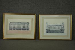 Andras Kaldor (Hungarian 1938-2022), 'Regent Street', 1989, signed lower right, and another, two