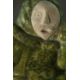 Aisa Amittu, Inuit, 1951, a carved green soapstone and granite drum dancer sculpture, with bone - Image 6 of 9