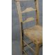 A set of six 19th century rustic pine kitchen chairs, with ladder back, over an elm seat, the legs - Image 6 of 6