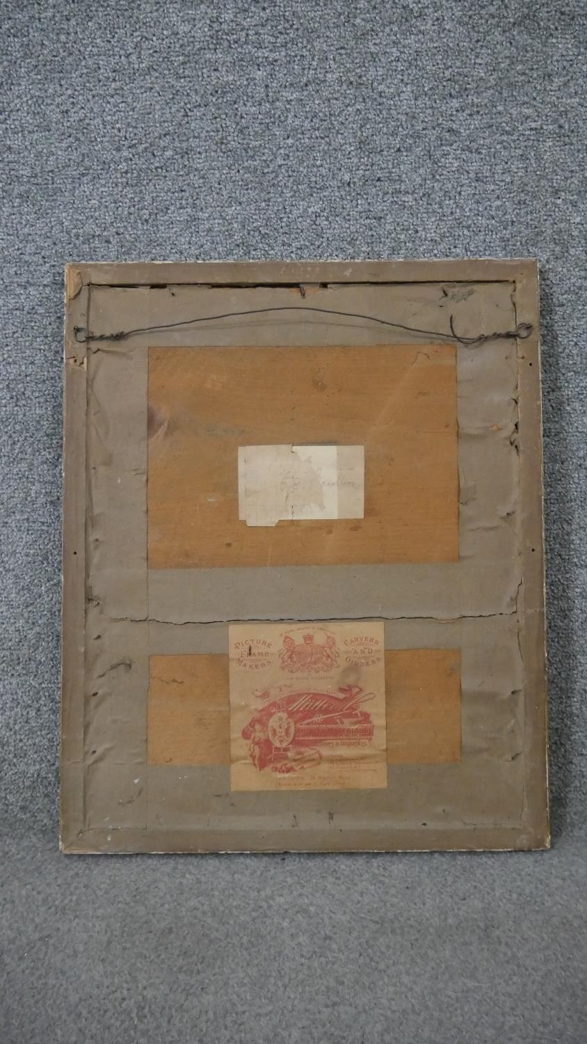 A collection of five 19th century watercolors, three of landscapes , one of a herbaceous border - Image 12 of 16