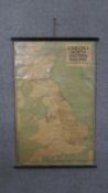 A wall chart map for London & North Eastern Railway, And Connecting Railways, published by the