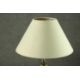 A turned brass table lamp, with an ivory coloured shade. H.56 W.25cm. - Image 3 of 4
