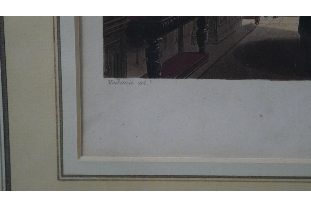 Four framed and glazed 19th century hand coloured engravings: Chapter House, Christ Church - Image 5 of 18