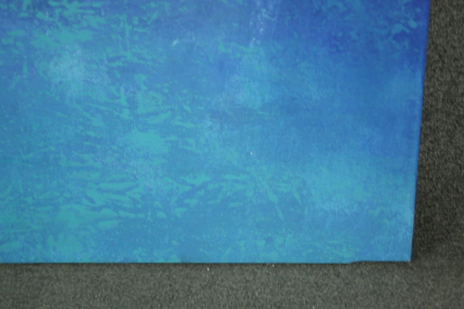 Adrian Hemming (b 1945), 'Slow Wave Breaking' oil on canvas, titled, signed and dated '99 verso. H. - Image 4 of 9