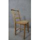 A set of six 19th century rustic pine kitchen chairs, with ladder back, over an elm seat, the legs - Image 5 of 6