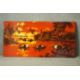 Oil on board, Asian fishermen with boats and pagoda in background at sunset, indistinctly signed. - Image 1 of 5