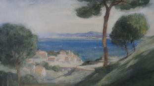Henry Frank Waring, British, 19th century, watercolour on paper of seaside landscape, signed, titled