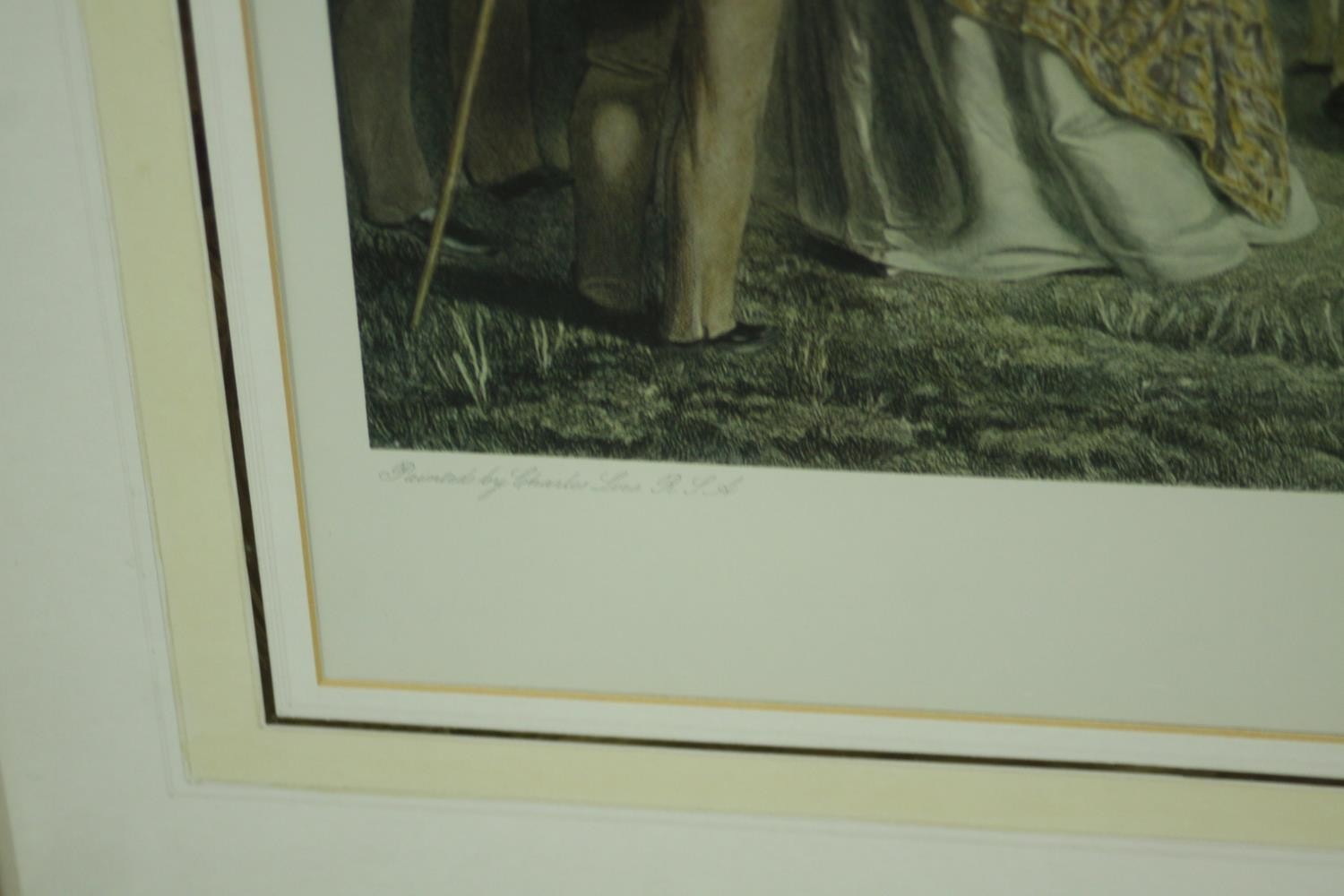 Charles E. Wagstaffe- Hand coloured engraving ,'The Golfers, A Grand Match Played Over St. Andrew' - Image 5 of 10