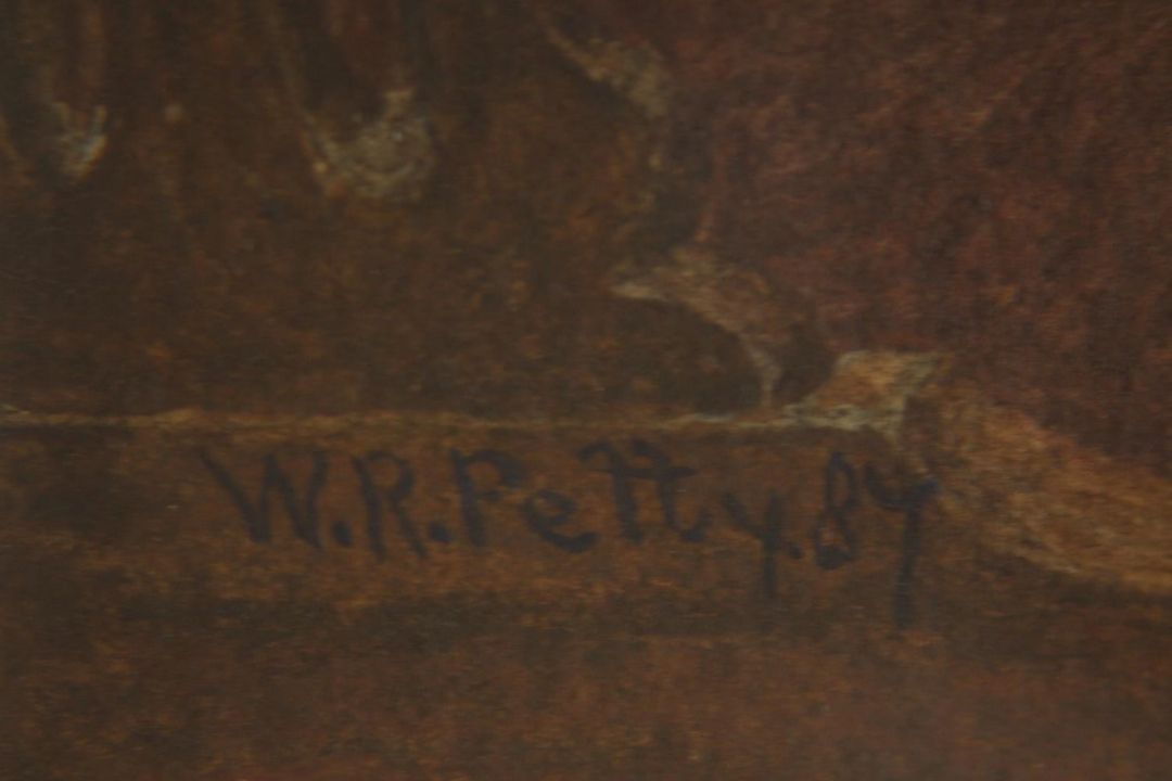 W. R. Petty (British), an artist and his patron, watercolour, signed lower left. H.57 W.46cm. - Image 5 of 6