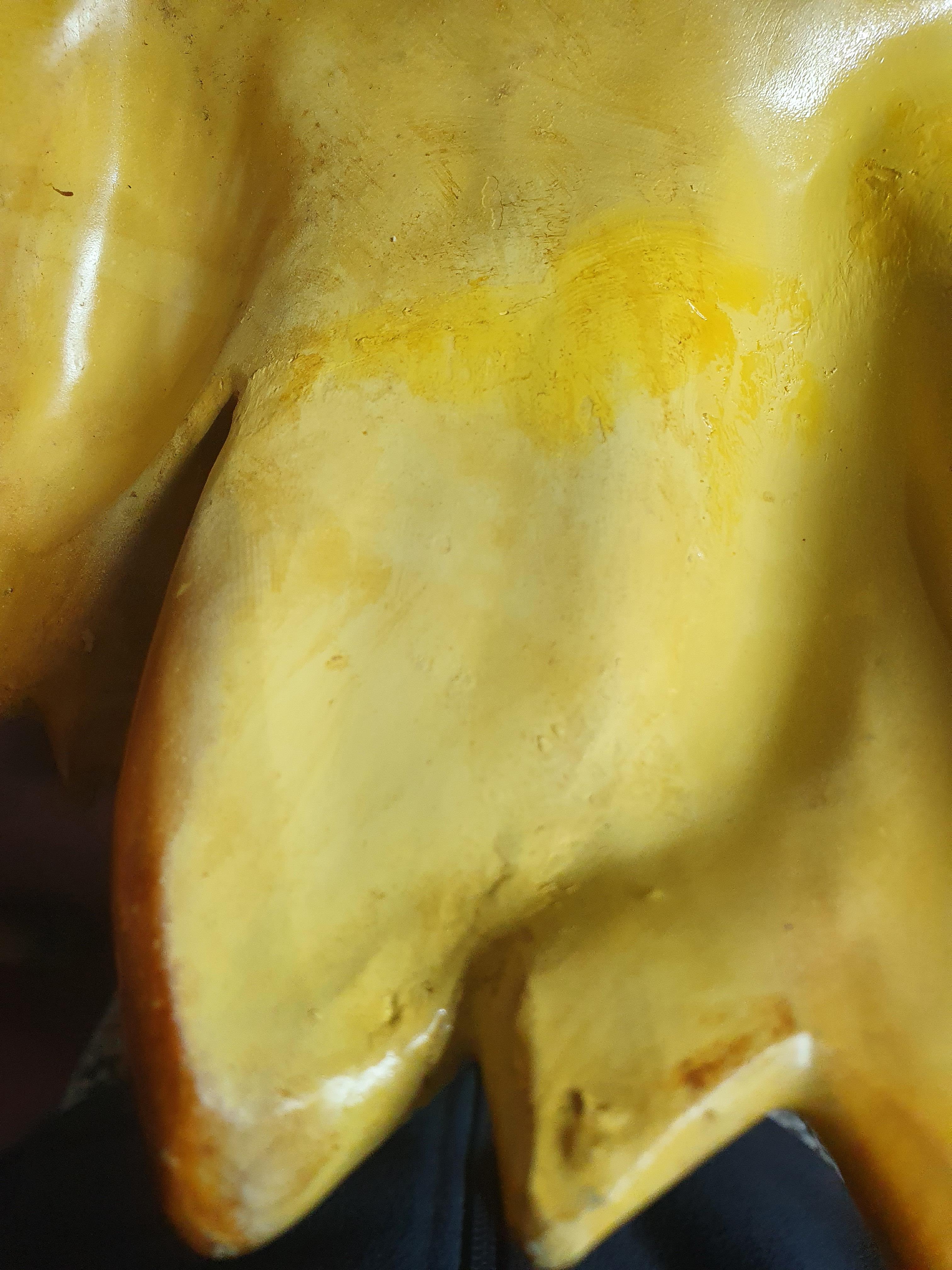 Delphin Massier-A large 19th century French Art Nouveau hand painted majolica sunflower planter, - Image 11 of 11