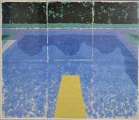 After David Hockney, poster: A Retrospective, The Metropolitan Museum of Art, New York 1988,