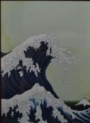 A framed and glazed poster, Uprisings by Kozyndan. H.58 W.44cm