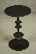 A contemporary Room & Board occasional table. H.57 Dia. 36cm.