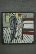 Billy Childish (b.1959), oil on board, 
