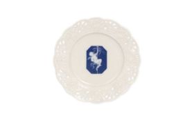 A 19TH CENTURY MINTON PATE-SUR-PATE CABINET PLATE BY A.J. BIRKS