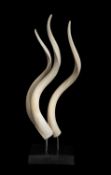 AN ABSTRACT GROUPING OF ANTELOPE HORNS