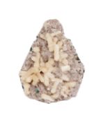 AN APOPHYLLITE FREEFORM MINERAL SPECIMEN WITH STILLBITE