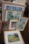 A QUANTITY OF PICTURES AND PRINTS