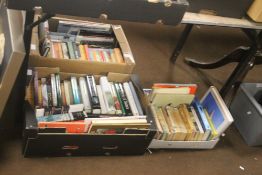 MISCELLANEOUS BOOKS - three trays of books on various subjects (Boxes and trays not included)
