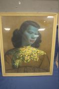 A FRAMED AND GLAZED TRETCHIKOFF PRINT