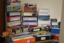 A QUANTITY OF EMPTY VEHICLE BOXES TO INCLUDE CORGI, AND BEST OF BRITISH POLICE CARS