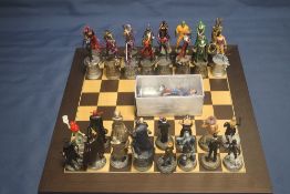 AN UNBOXED MARVEL CHESS SET