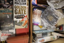 THREE TRAYS OF ASSORTED BOOKS AND EPHEMERA (TRAYS NOT INCLUDED)